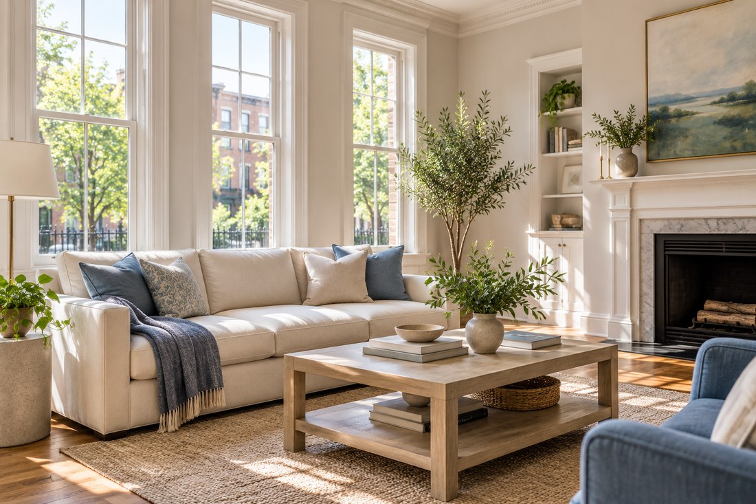 A bright, tidy living space ready for its next chapter